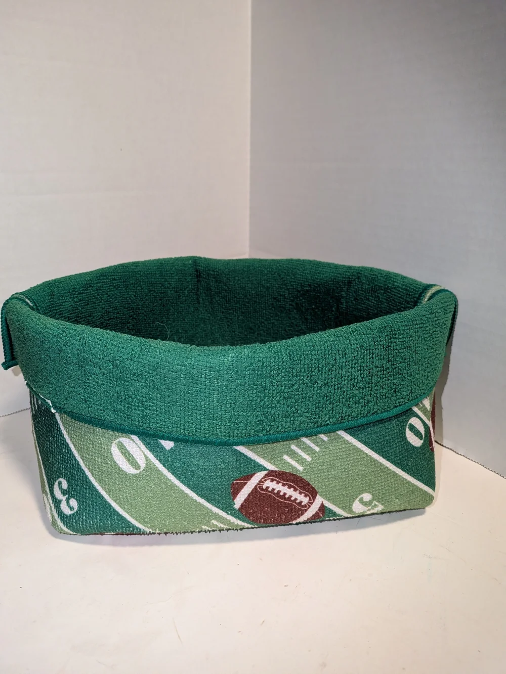Green Football Field Storage Basket